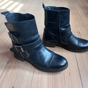 Women’s Eric Michael Leather Ankle Motorcycle Boots